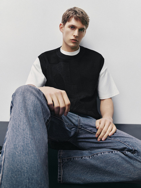 Men's knitted vest