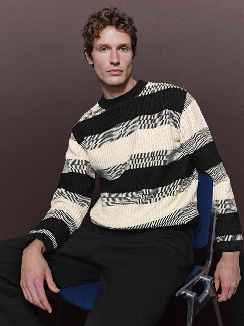Men's striped knitwear