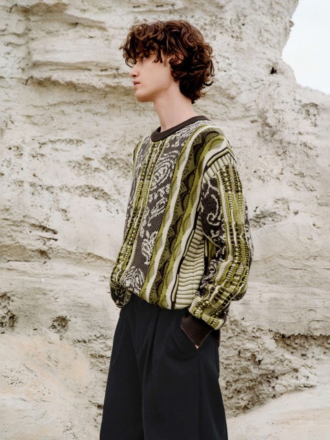 Men's contrasting knitwear