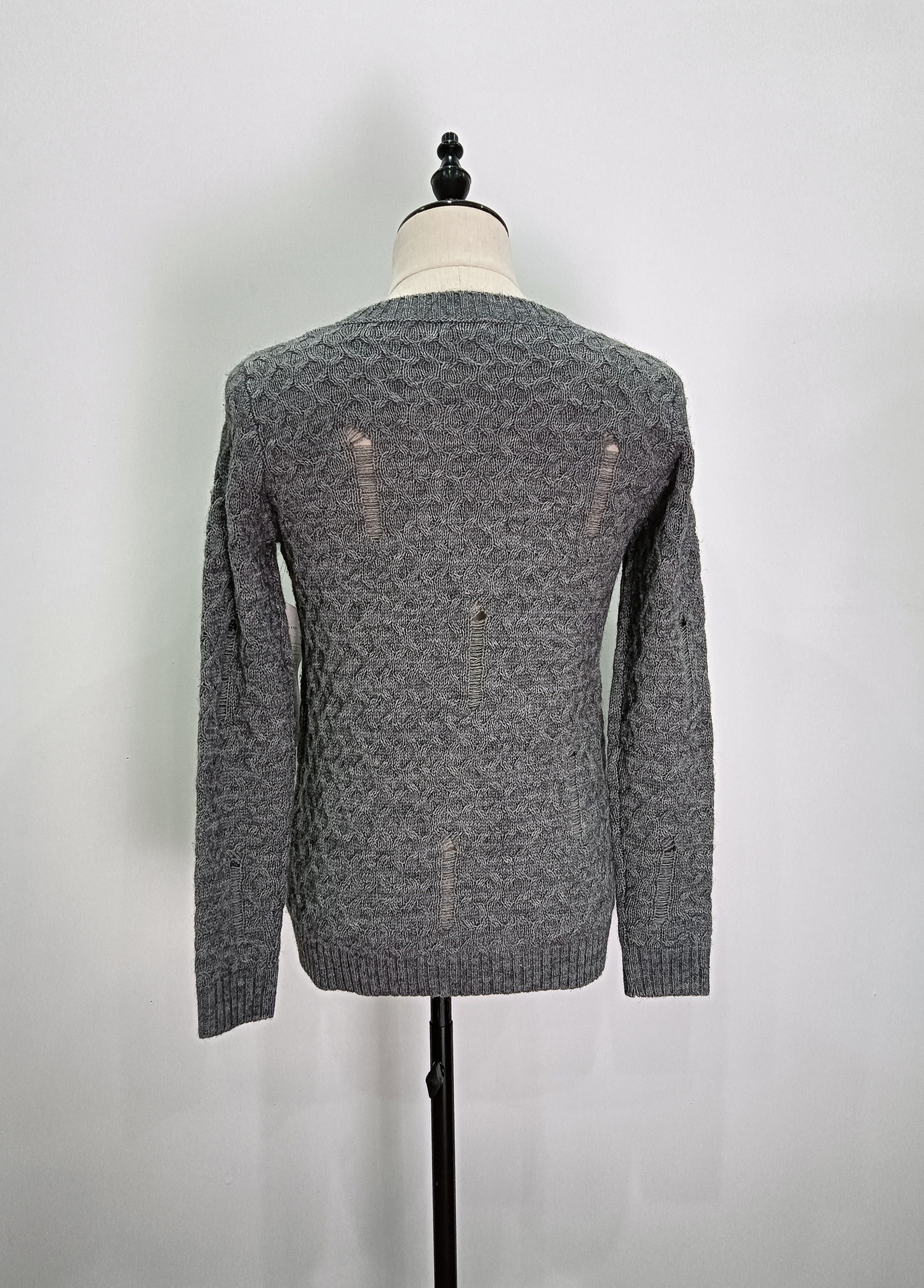 Men's long sleeve knitting
