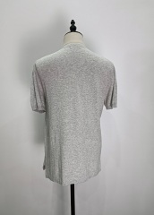 Short sleeve collar knit