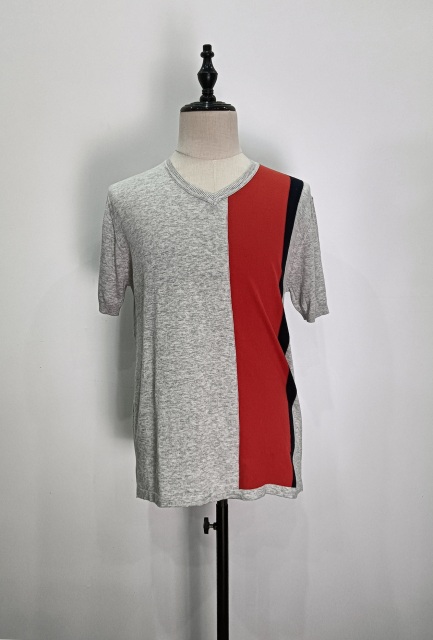 Short sleeve collar knit