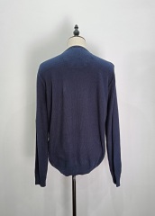 Dark blue long sleeve knitting
