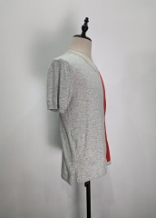 Short sleeve collar knit