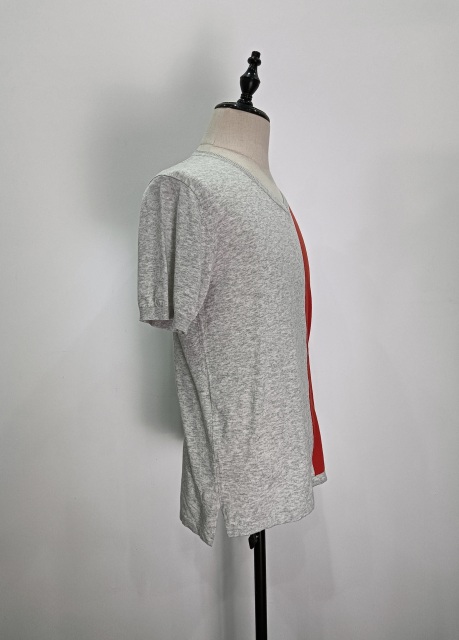 Short sleeve collar knit