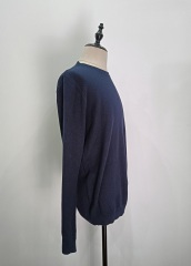 Dark blue long sleeve knitting