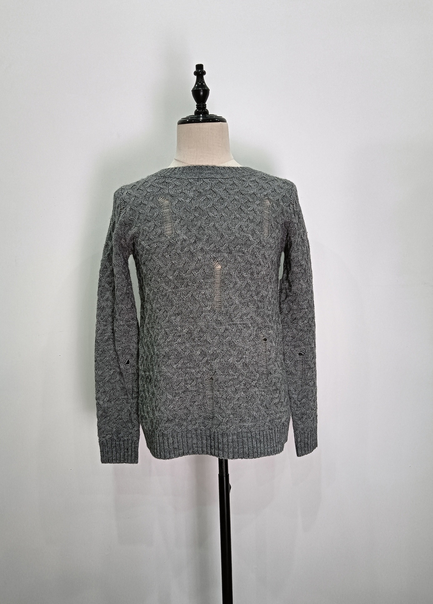 Men's long sleeve knitting