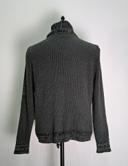Neckband long sleeve knit