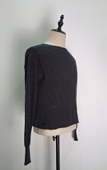 Dark long sleeve knitting