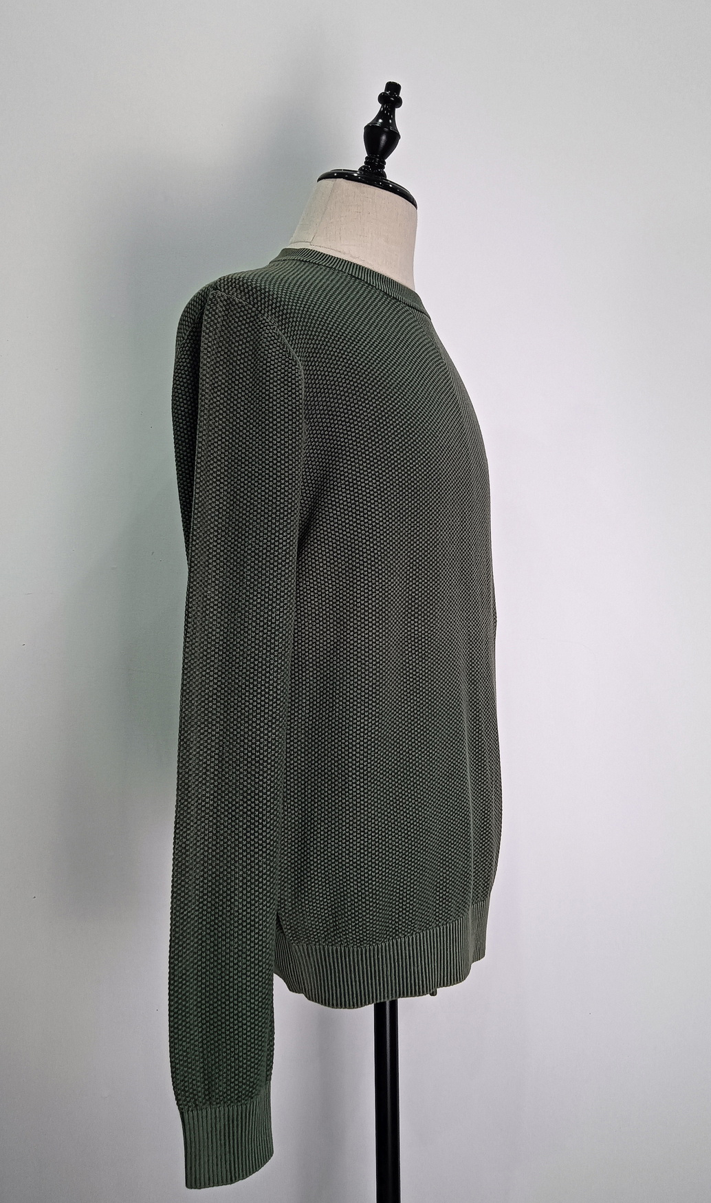 Long sleeve crew neck men's knitting