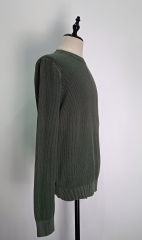 Long sleeve crew neck men's knitting