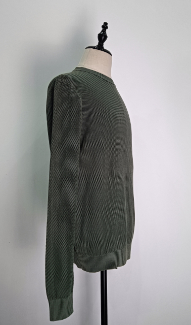 Long sleeve crew neck men's knitting