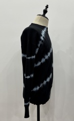 Black and white long sleeve knit