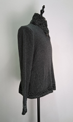 Neckband long sleeve knit