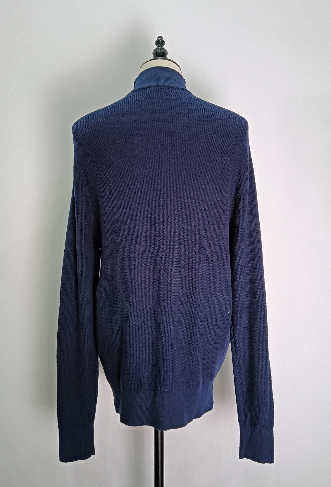 Zip collar knitting