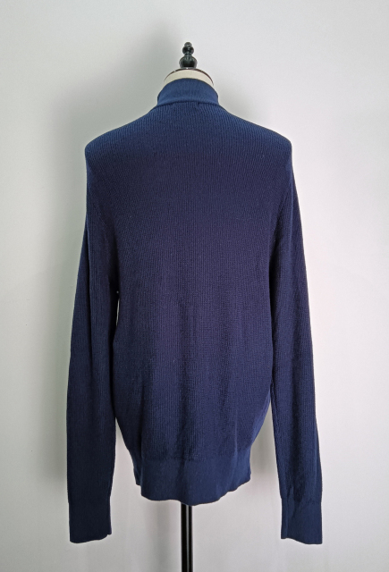 Zip collar knitting