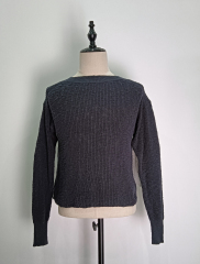 Dark long sleeve knitting