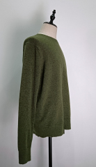 Crew-neck long sleeve knit