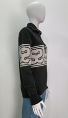Customizable Octopus Zipper Long Sleeve Knit Shirt
