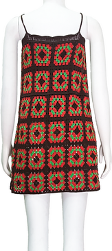 Vintage suspender crochet dress