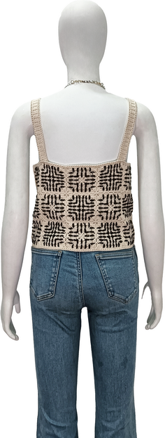 crochet sleeveless vest