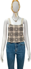 crochet sleeveless vest
