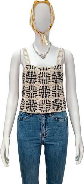 crochet sleeveless vest