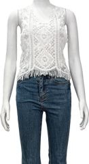 Round neck sleeveless vest