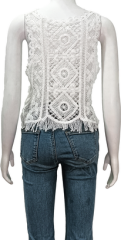 Round neck sleeveless vest