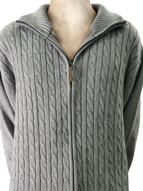 stand collar knitted pullover
