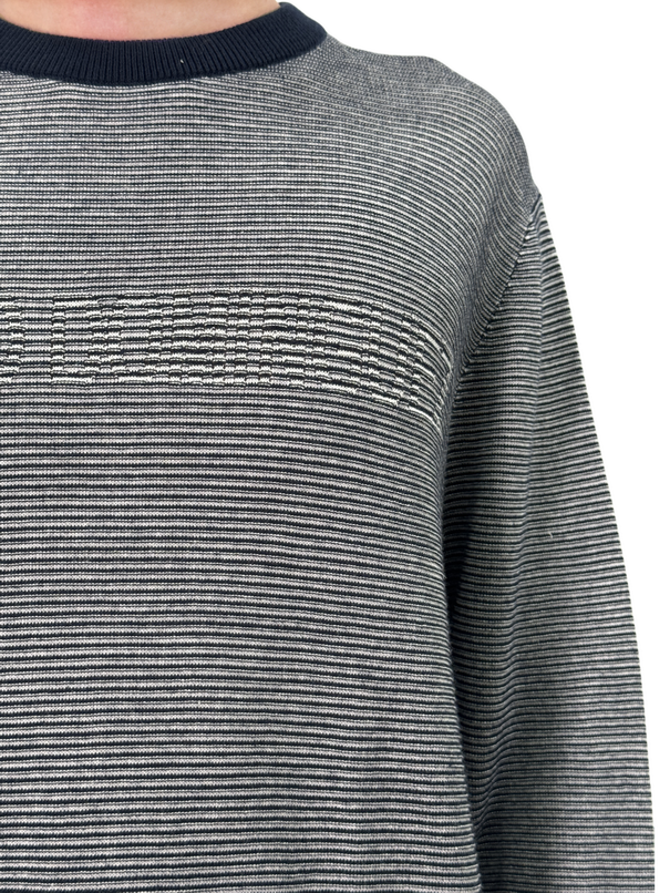 Striped knitted sweater