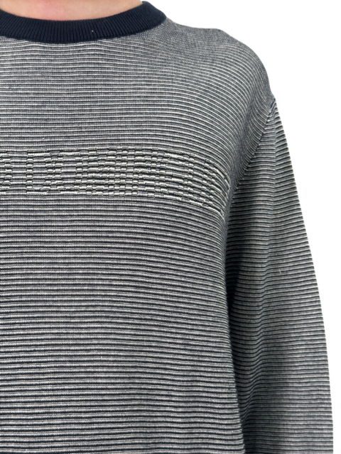 Striped knitted sweater