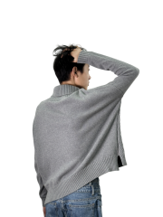Turtleneck gray pullover