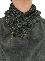 Turtleneck knitted pullover sweater