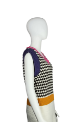 Factory Round neck long sleeve colorful pattern sweater