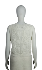 Custom Round Neck Sleeveless Knitted Vest