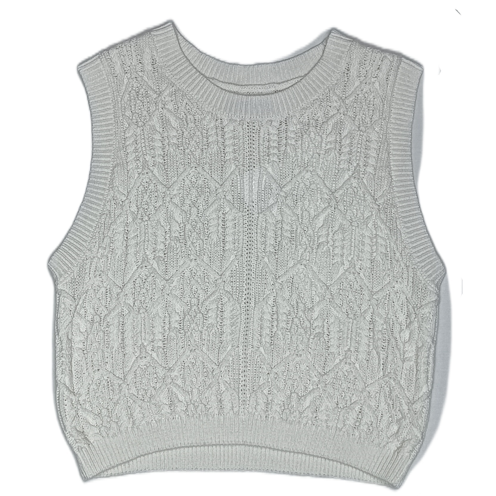 Custom Round Neck Sleeveless Knitted Vest
