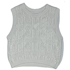 Custom Round Neck Sleeveless Knitted Vest
