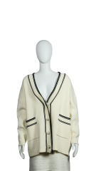 Solid color simple cardigan