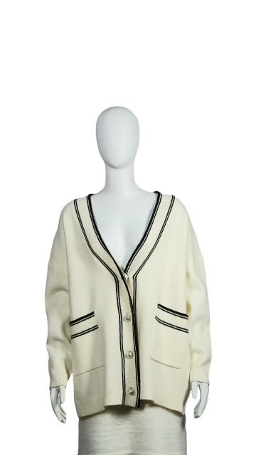 Solid color simple cardigan