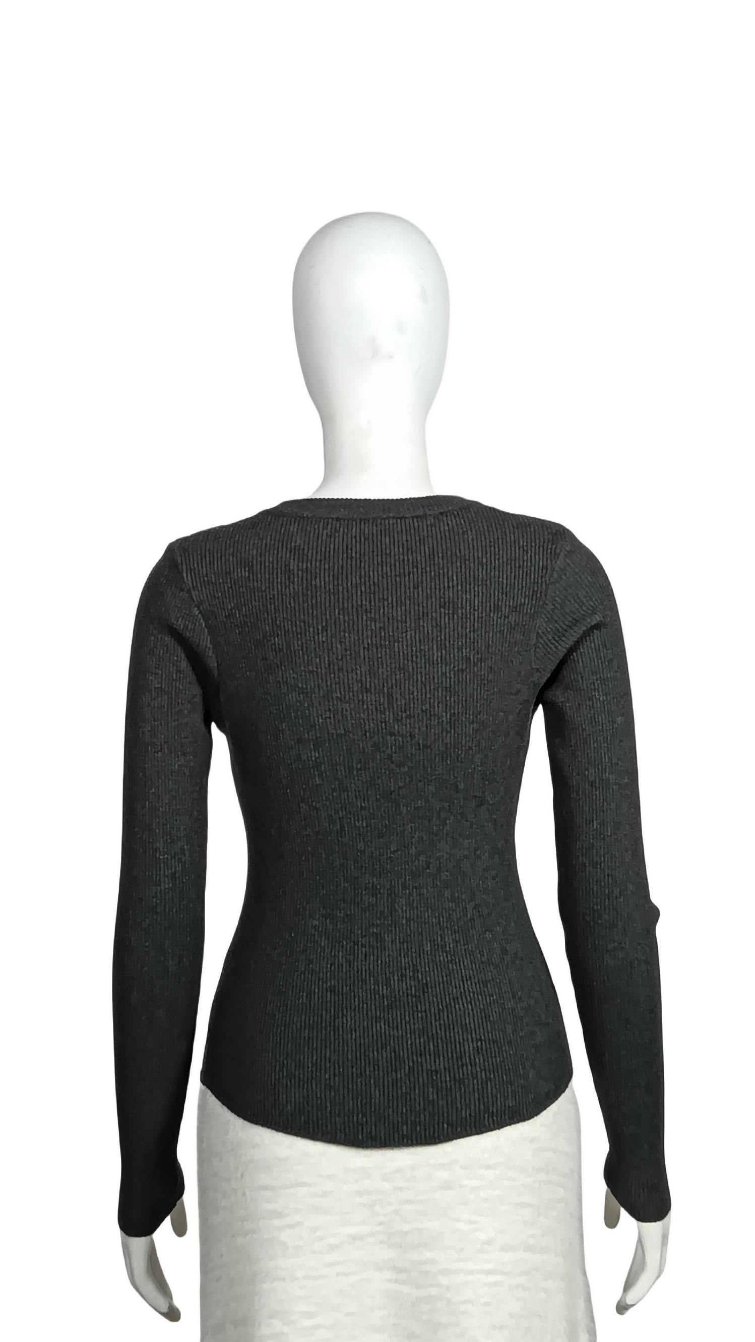 Custom Square neck irregular knit sweater