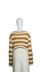 ODM striped design pullover