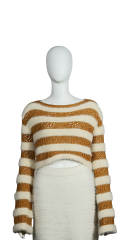 ODM striped design pullover
