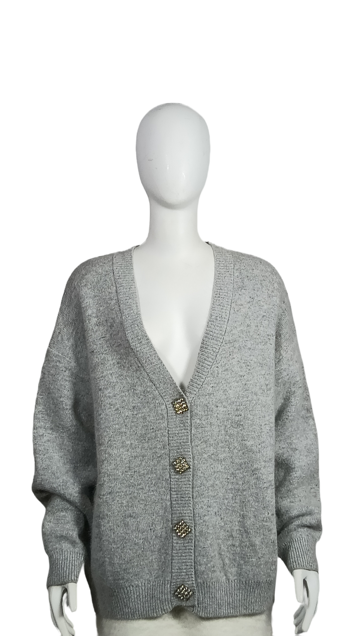 Grey Basic Cardigan