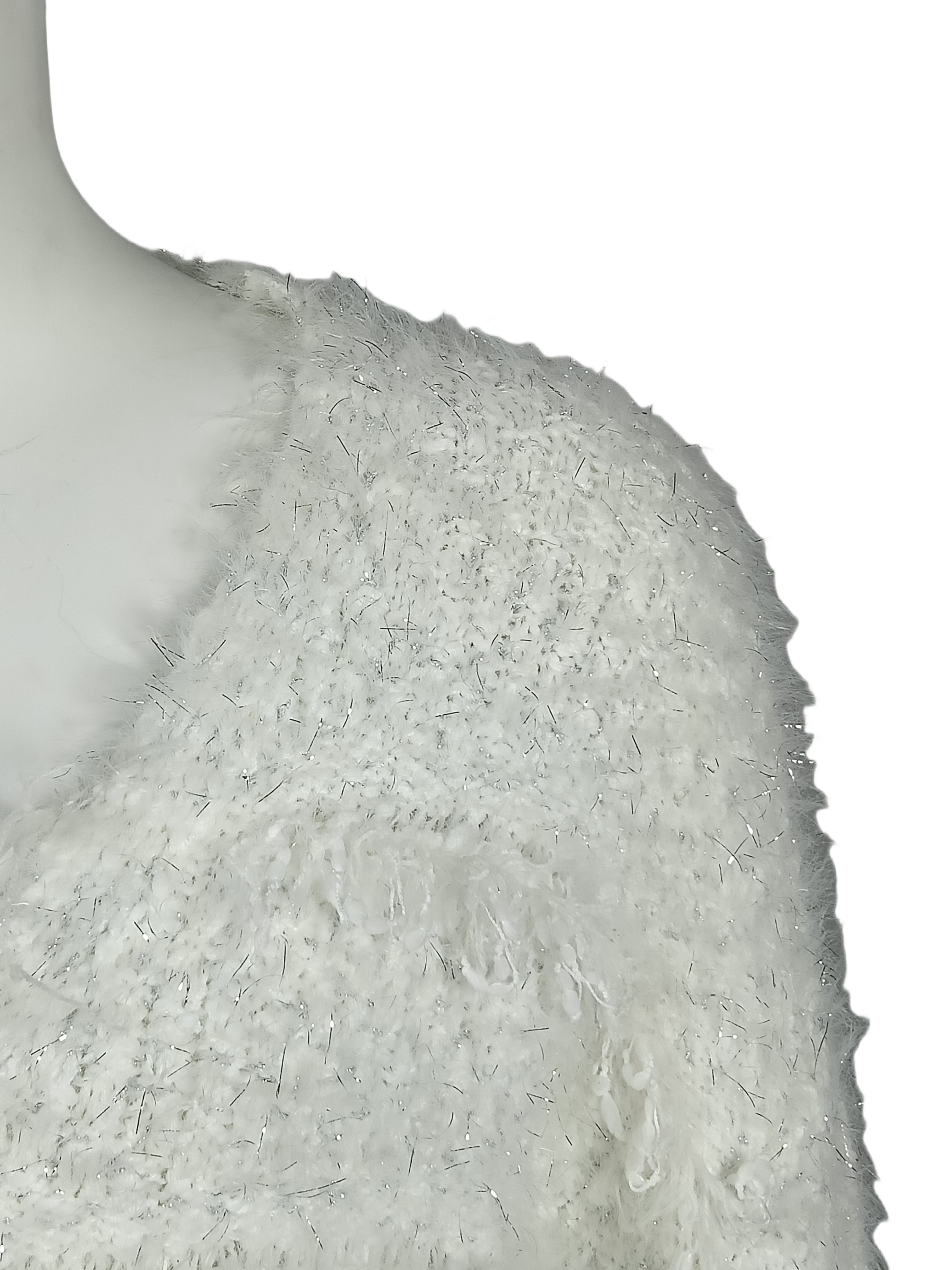 V-neck long-sleeved plush cardigan