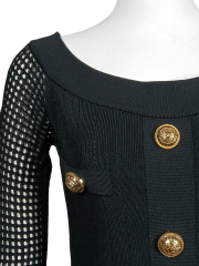 Hollow Slim Knit Dress