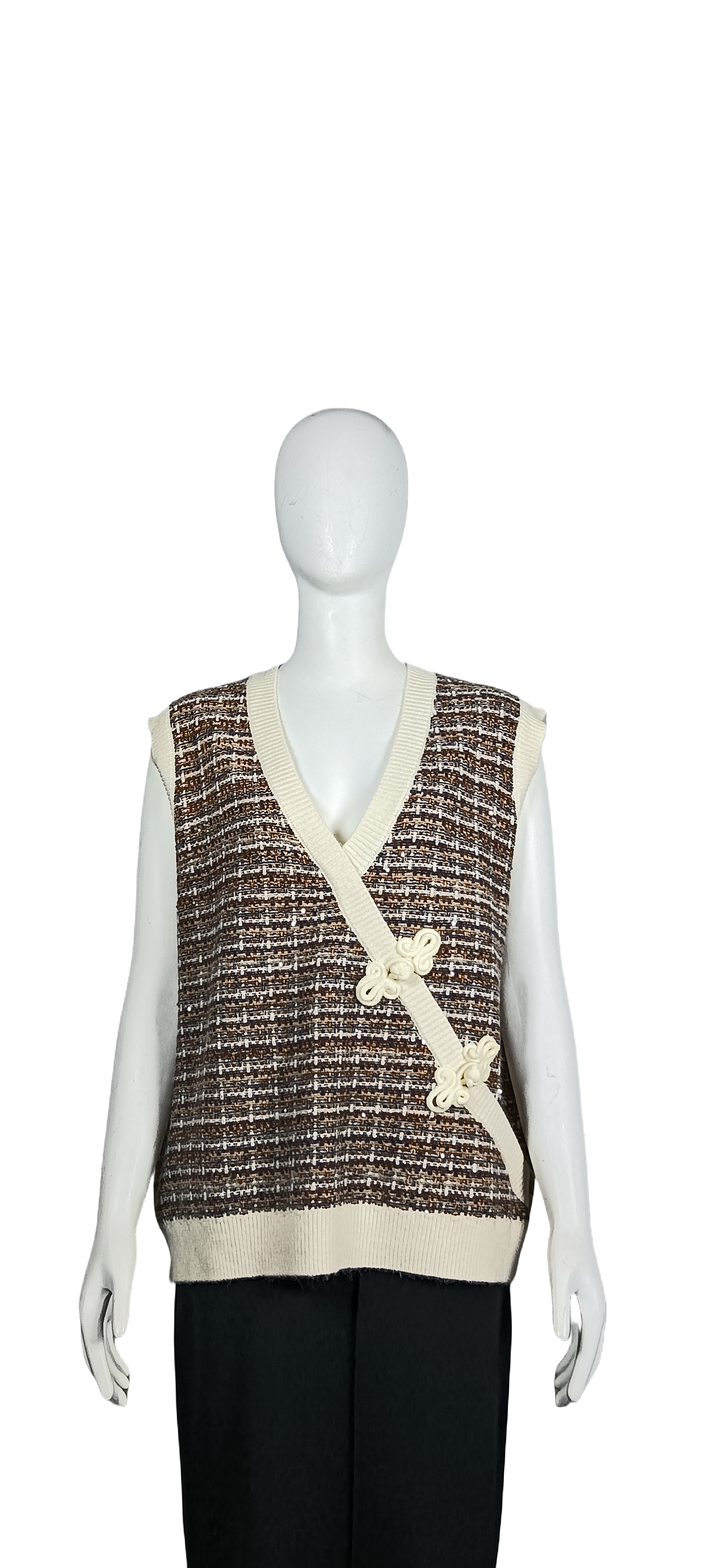 Factory Traditional Chinese knot vest