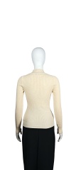 ODM Knitted sweater with cutout design on the chest