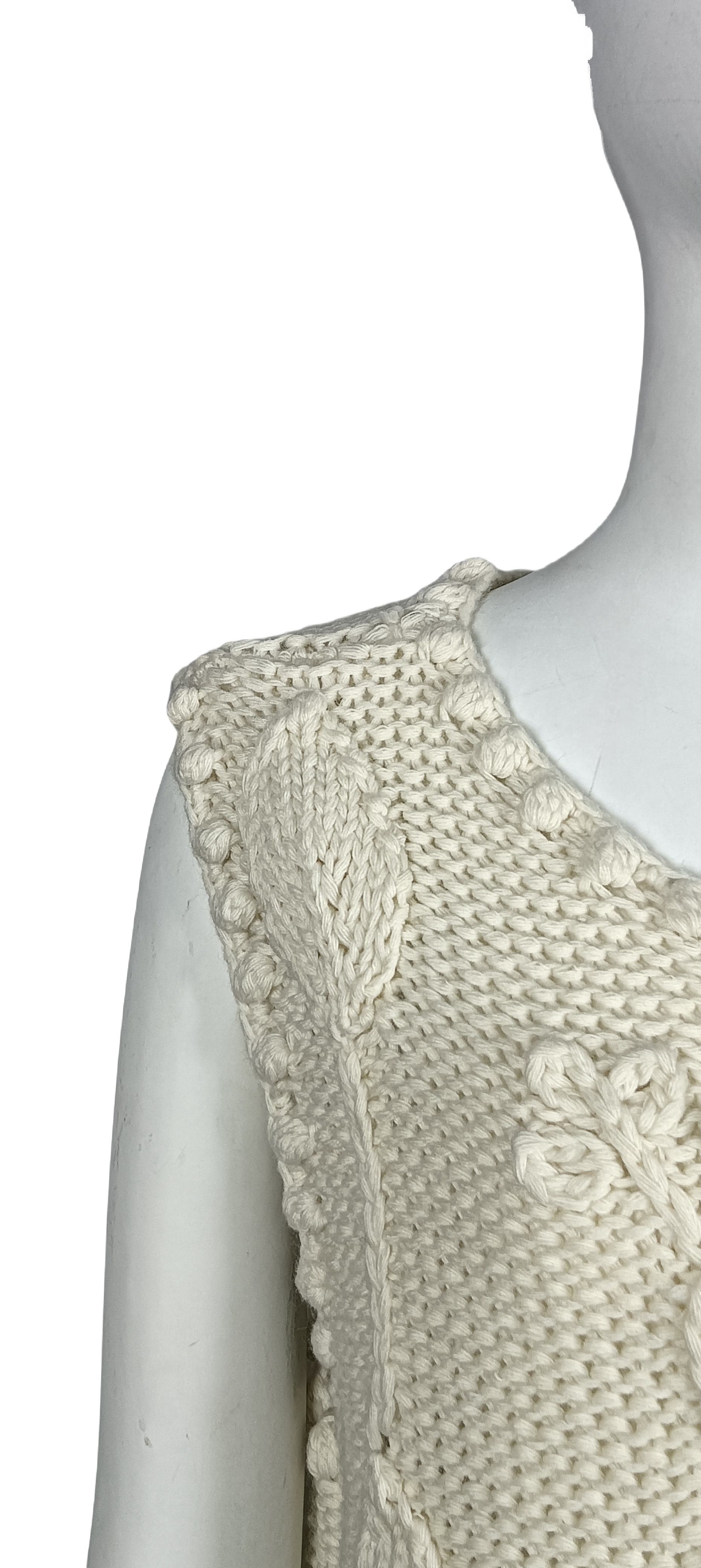 Custom Chunky Knit Woven Knit Vest
