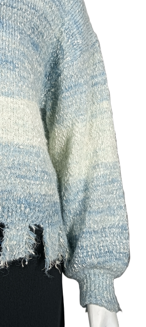 Customize Ombre Colored Irregular Hem Sweater
